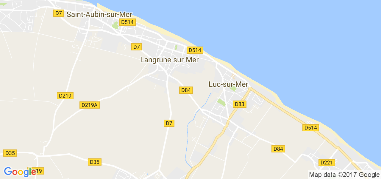 map de la ville de Langrune-sur-Mer