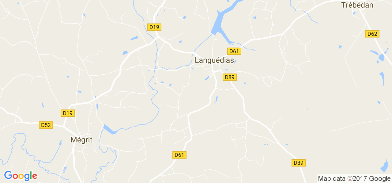 map de la ville de Languédias