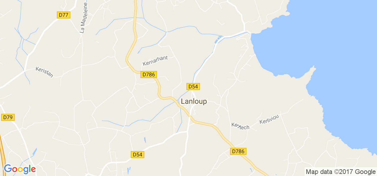 map de la ville de Lanloup