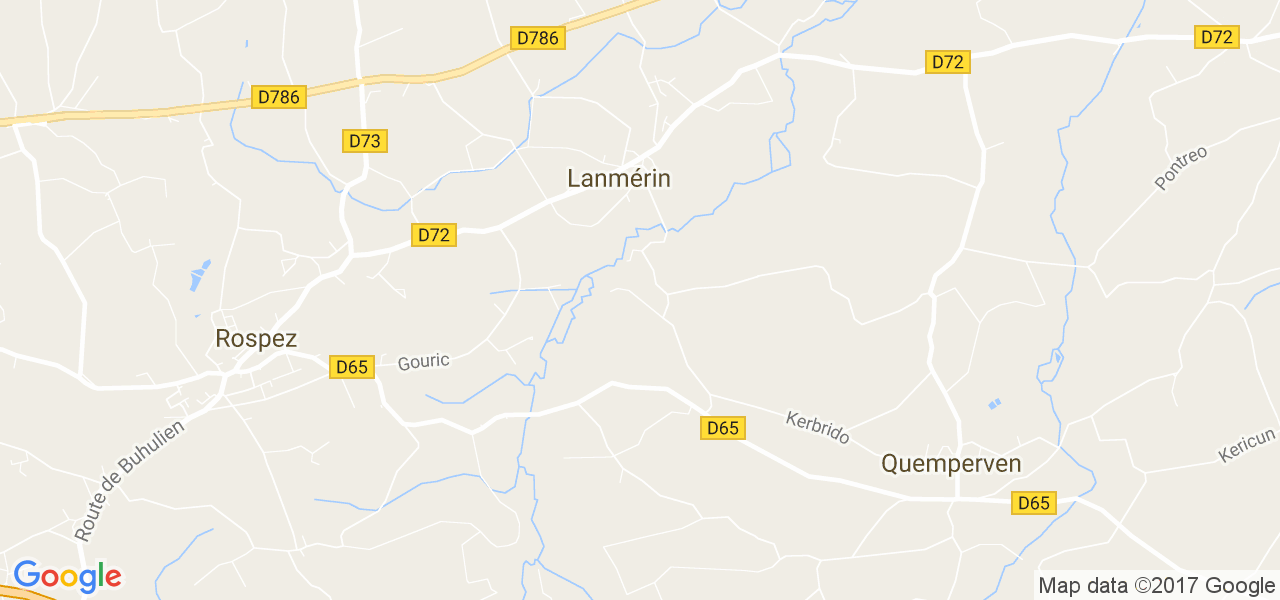 map de la ville de Lanmérin