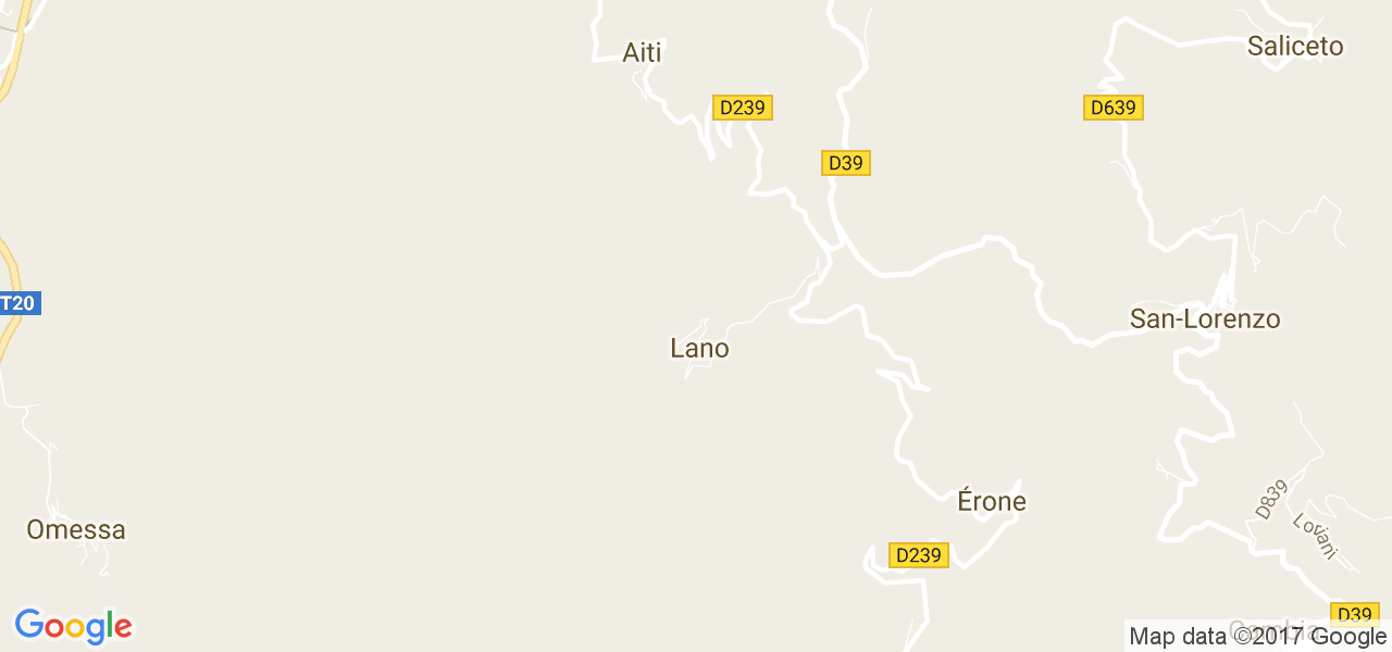 map de la ville de Lano