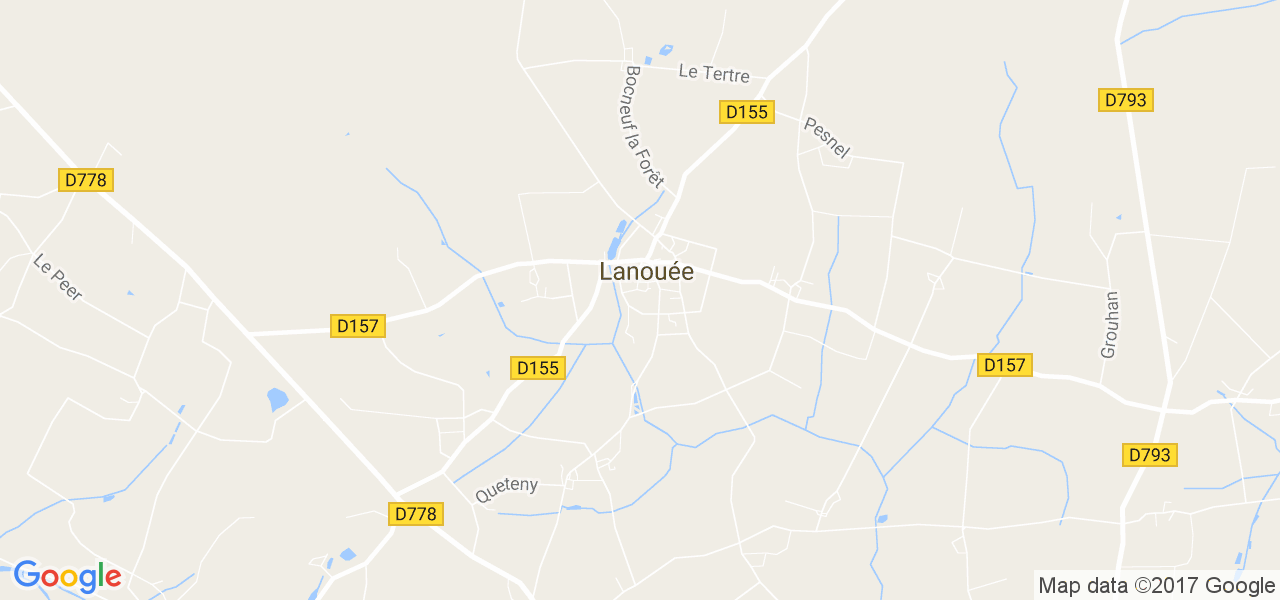 map de la ville de Lanouée