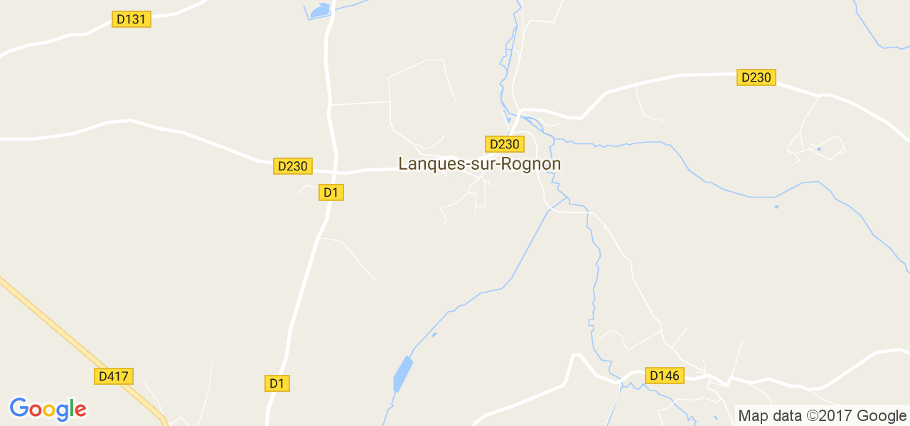 map de la ville de Lanques-sur-Rognon