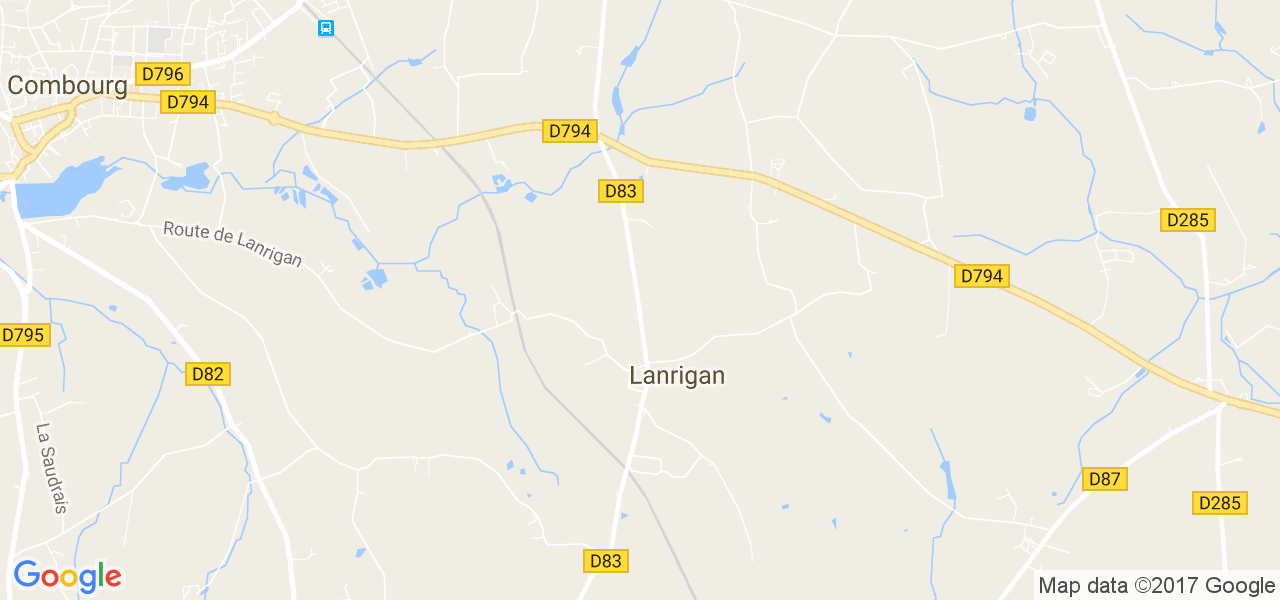 map de la ville de Lanrigan