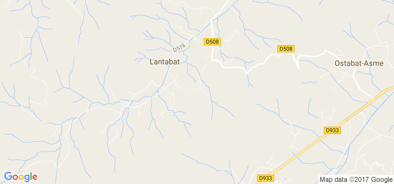 map de la ville de Lantabat