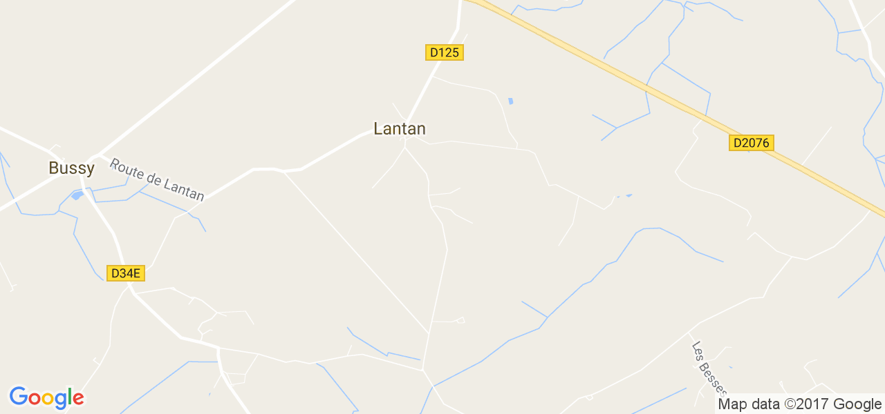 map de la ville de Lantan