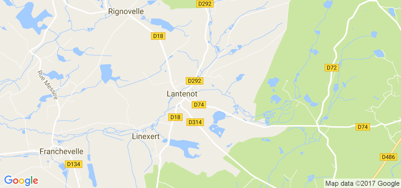 map de la ville de Lantenot