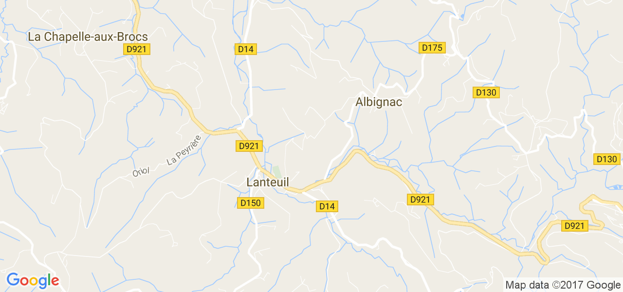 map de la ville de Lanteuil