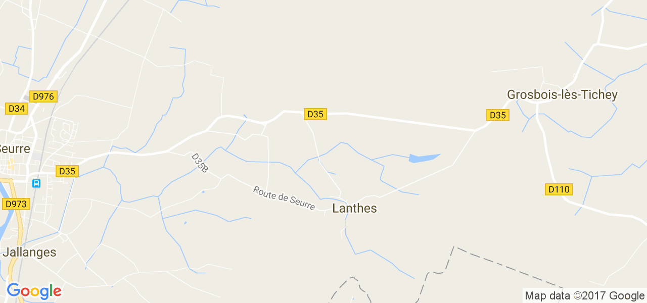 map de la ville de Lanthes