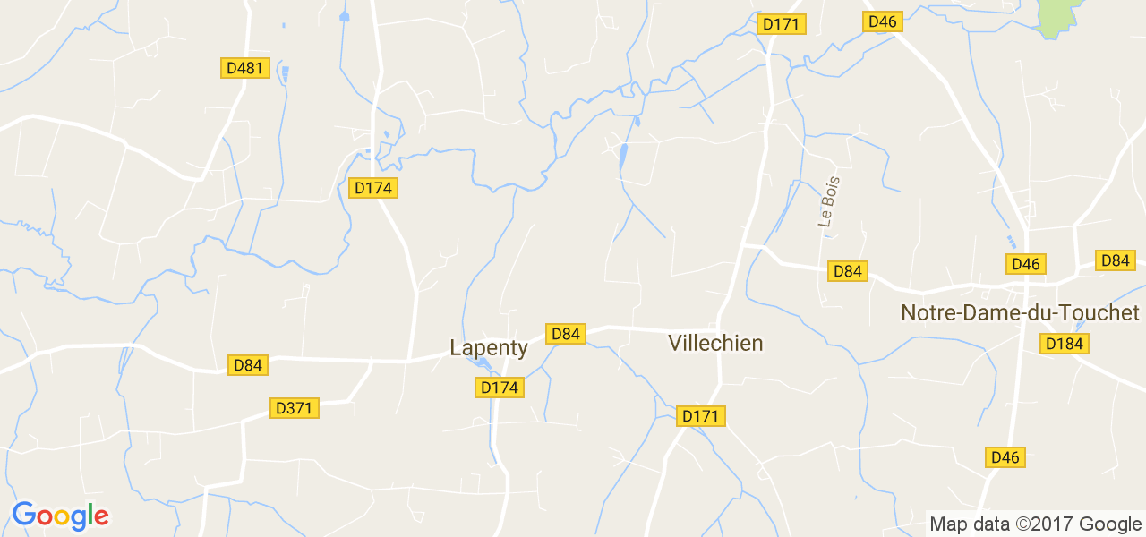 map de la ville de Lapenty