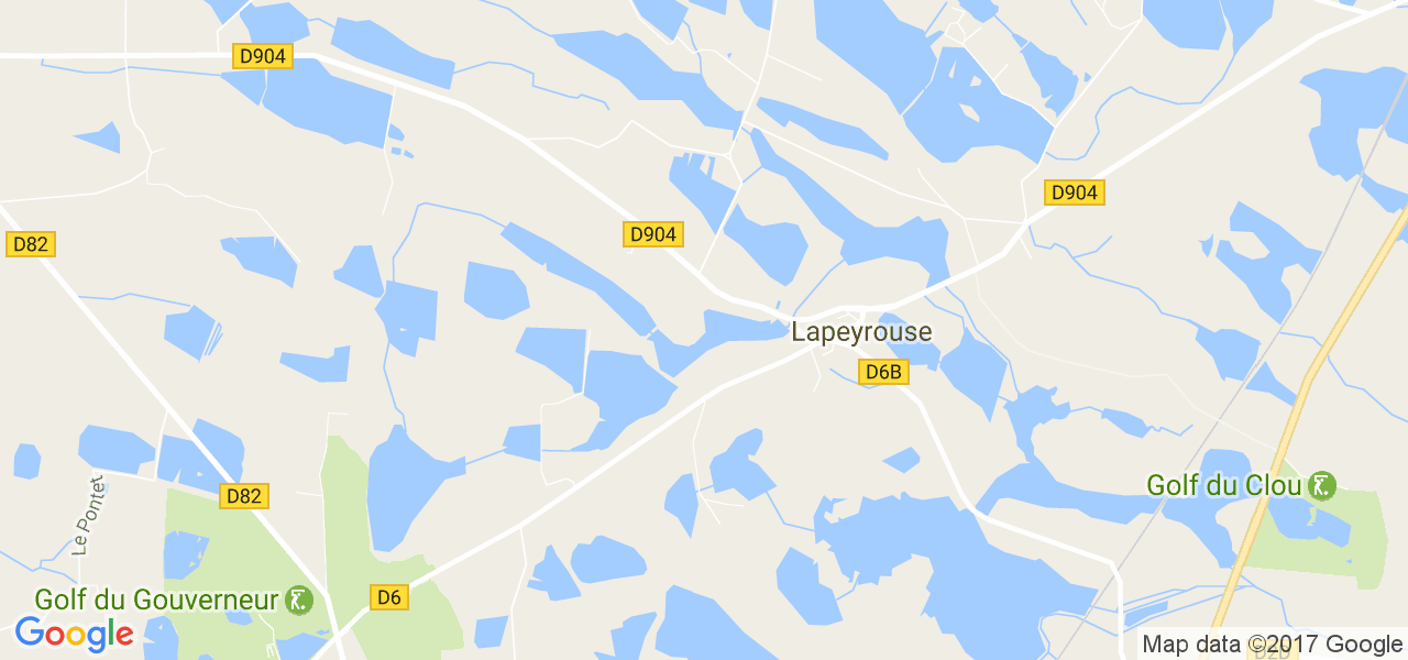 map de la ville de Lapeyrouse