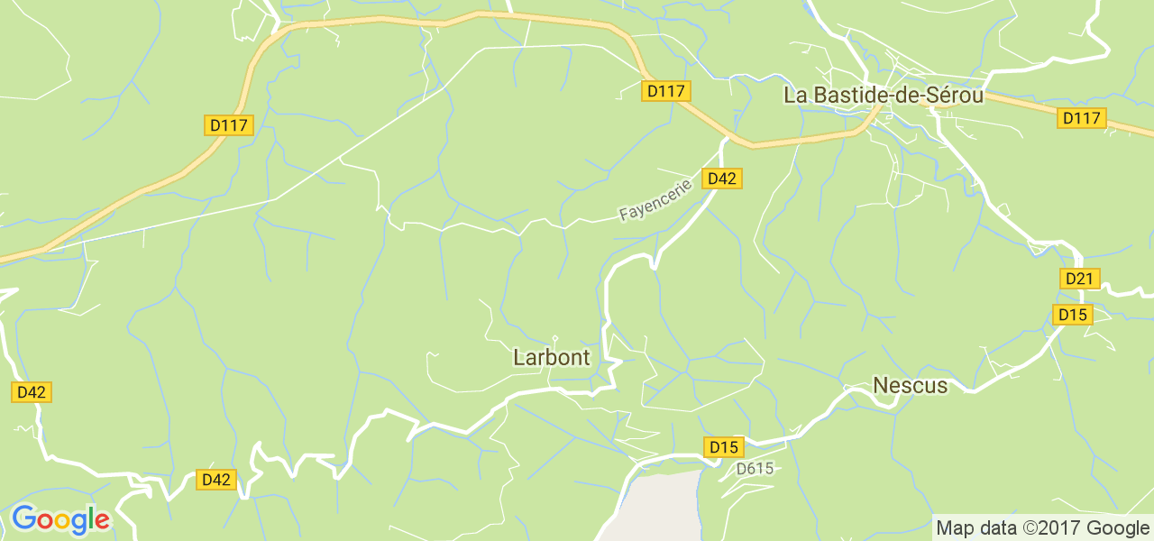 map de la ville de Larbont