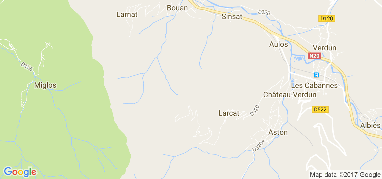 map de la ville de Larcat