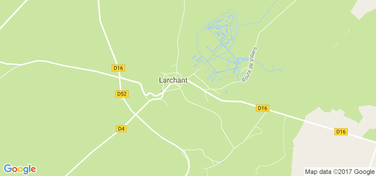 map de la ville de Larchant