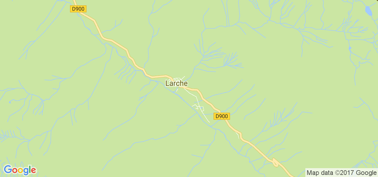 map de la ville de Larche