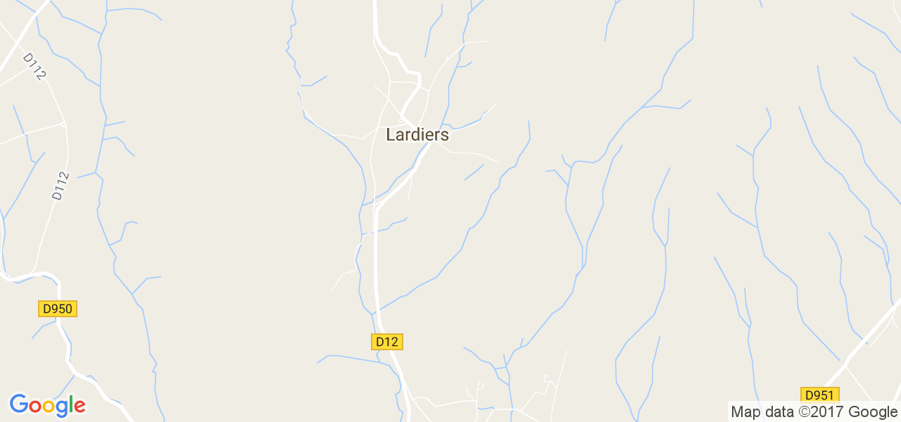 map de la ville de Lardiers