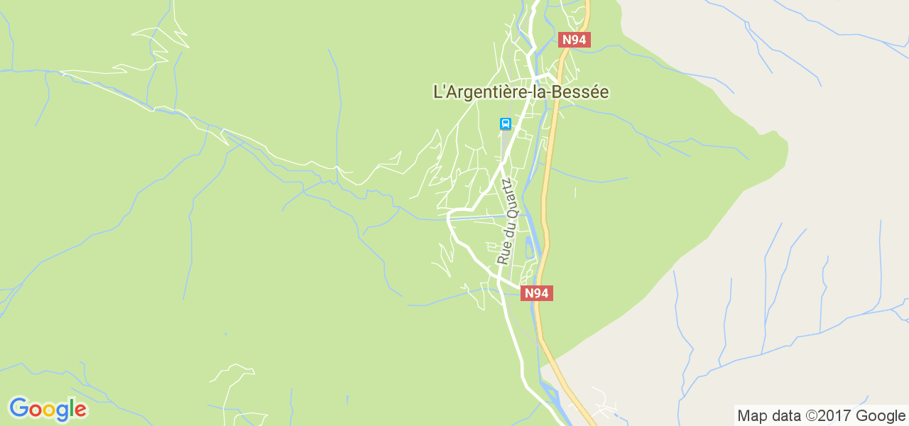 map de la ville de L'Argentière-la-Bessée