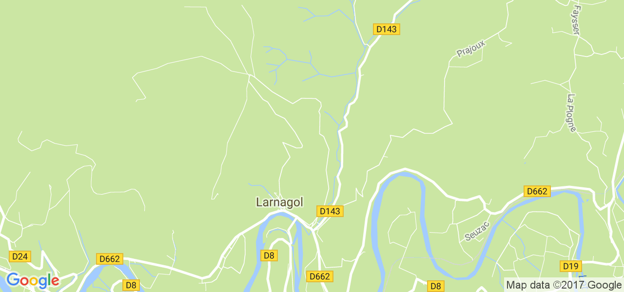 map de la ville de Larnagol