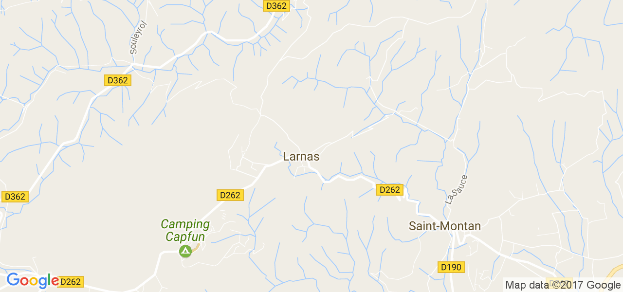 map de la ville de Larnas