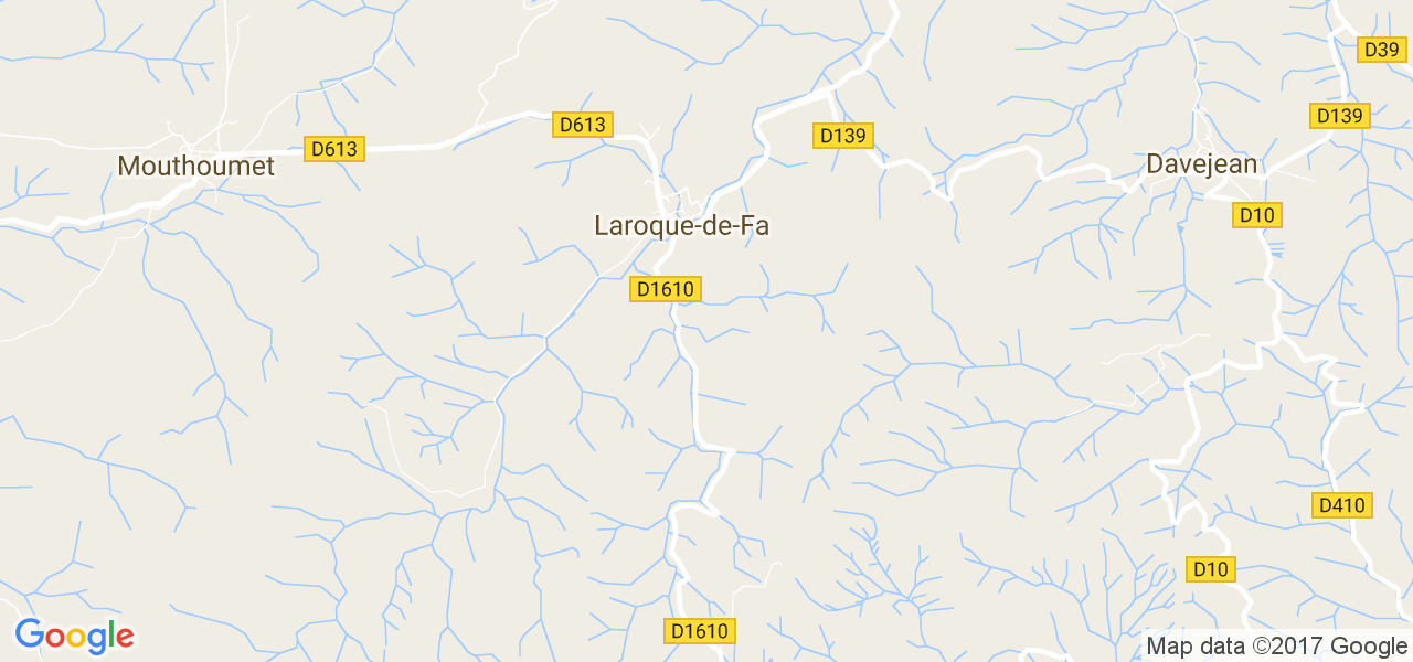 map de la ville de Laroque-de-Fa