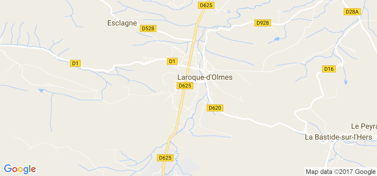 map de la ville de Laroque-d'Olmes