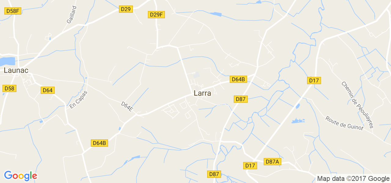 map de la ville de Larra