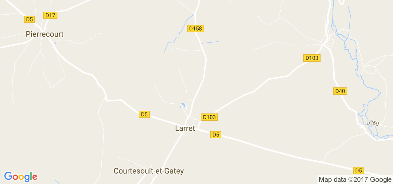 map de la ville de Larret