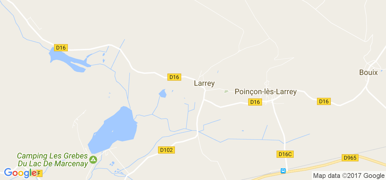 map de la ville de Larrey