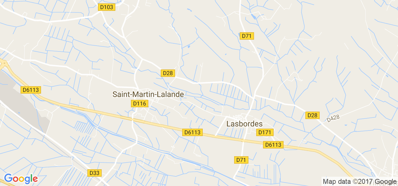 map de la ville de Lasbordes