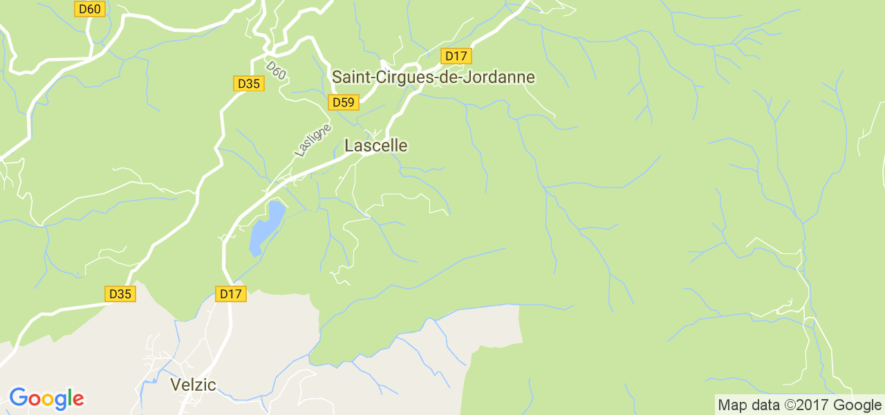 map de la ville de Lascelle