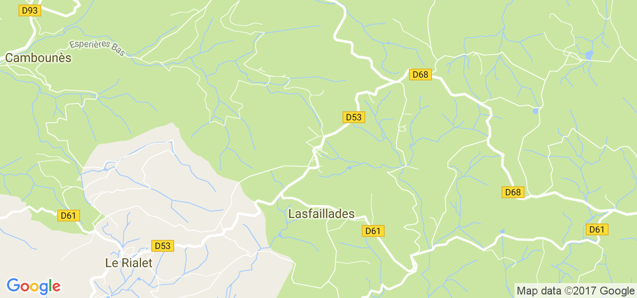 map de la ville de Lasfaillades