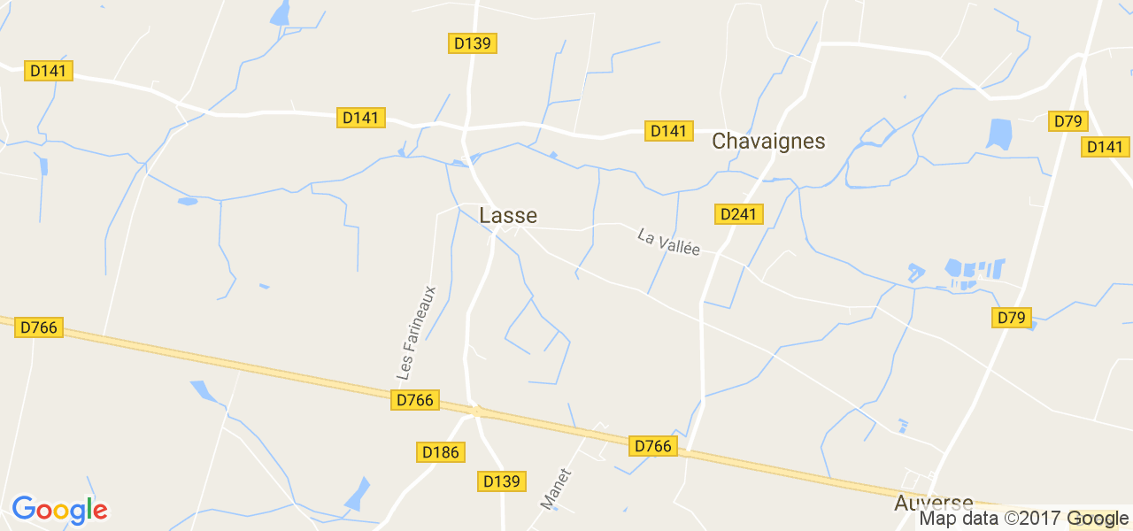 map de la ville de Lasse