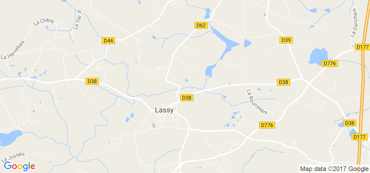 map de la ville de Lassy