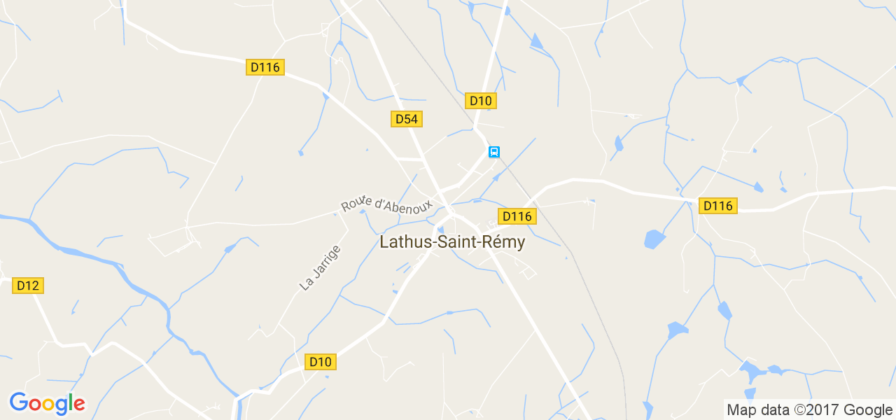 map de la ville de Lathus-Saint-Rémy