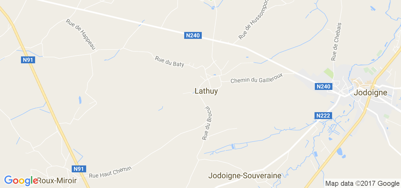 map de la ville de Lathuy