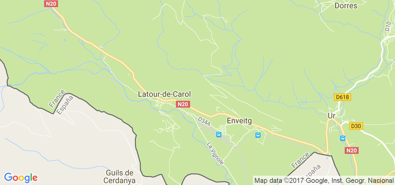 map de la ville de Latour-de-Carol