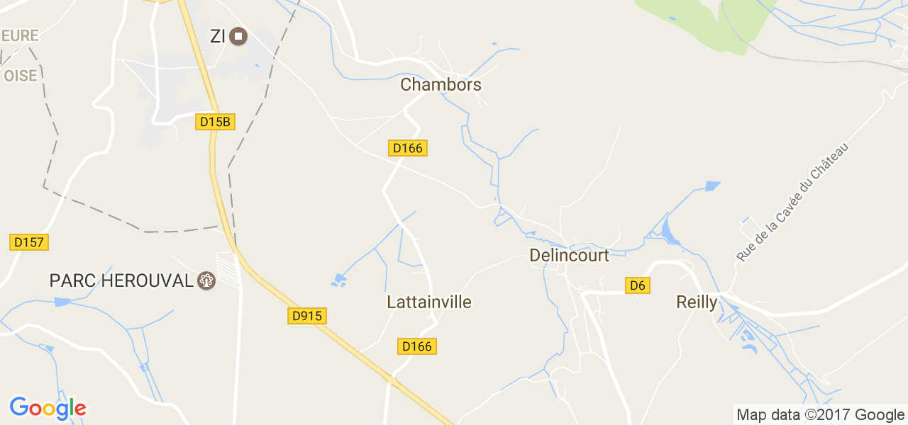 map de la ville de Lattainville