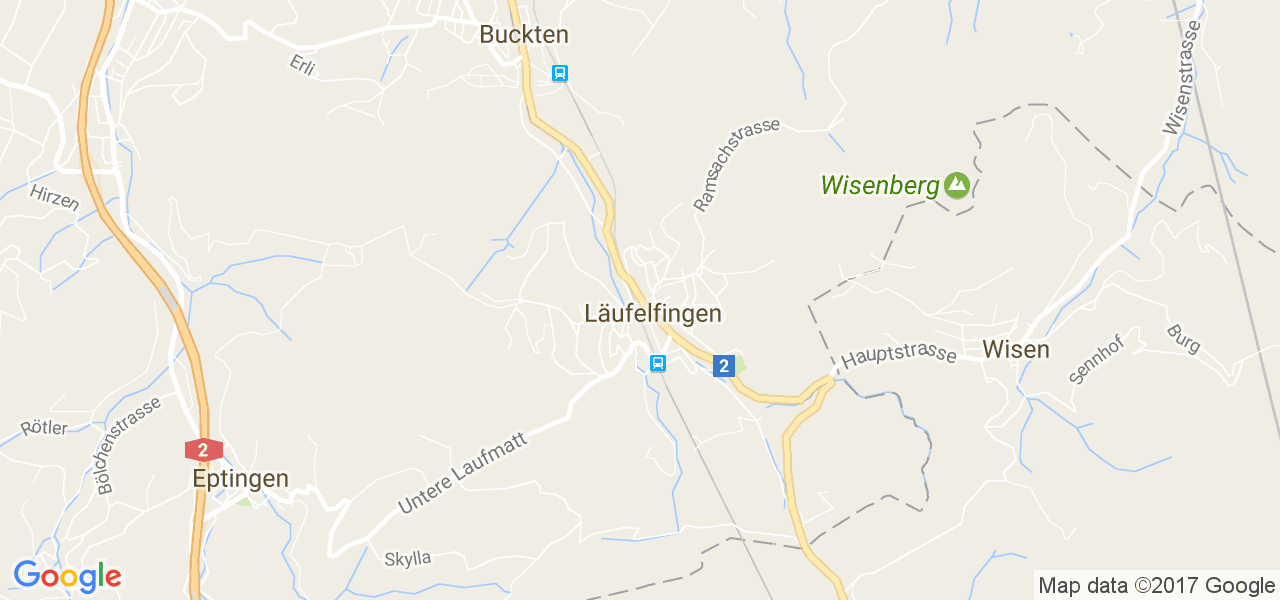 map de la ville de Läufelfingen