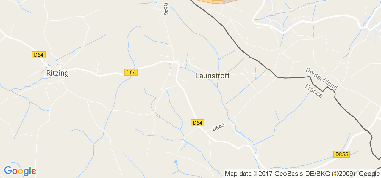 map de la ville de Launstroff