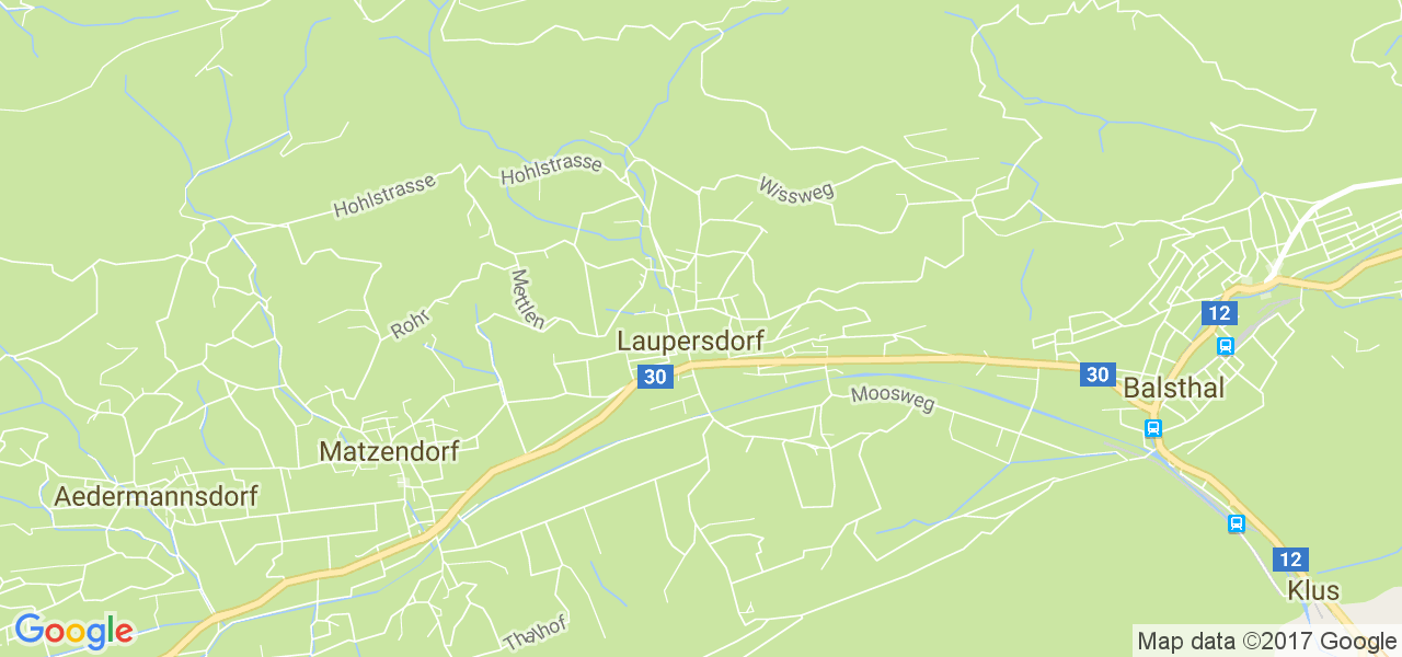 map de la ville de Laupersdorf