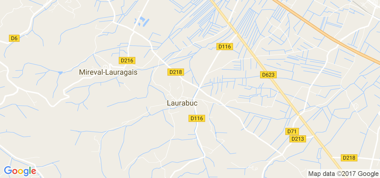 map de la ville de Laurabuc