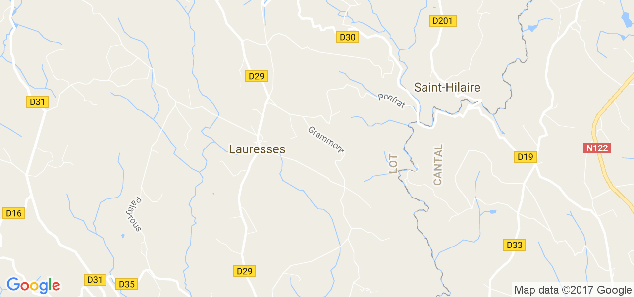 map de la ville de Lauresses