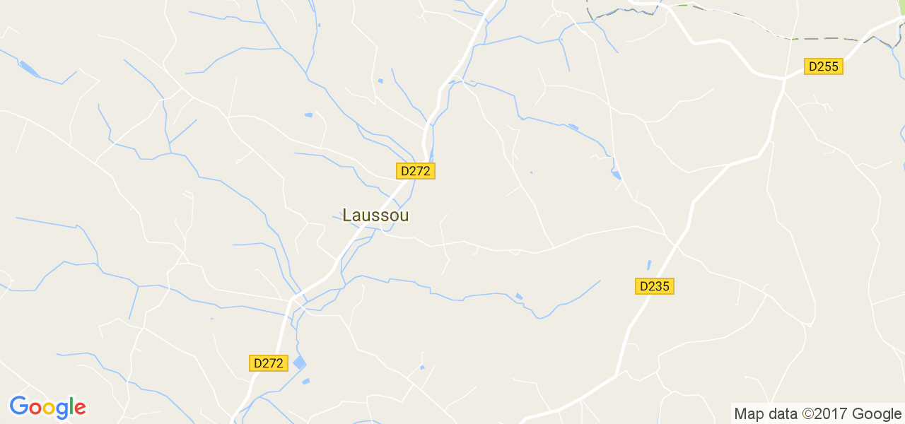 map de la ville de Laussou