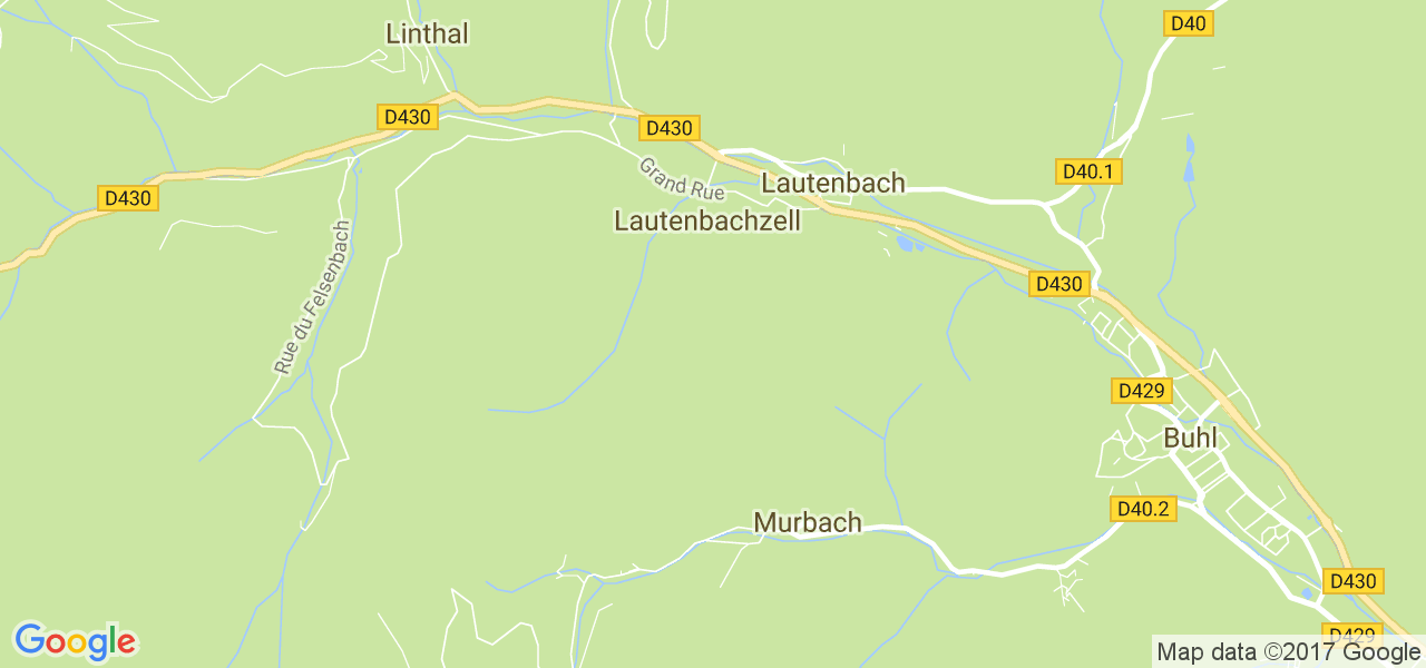 map de la ville de Lautenbachzell