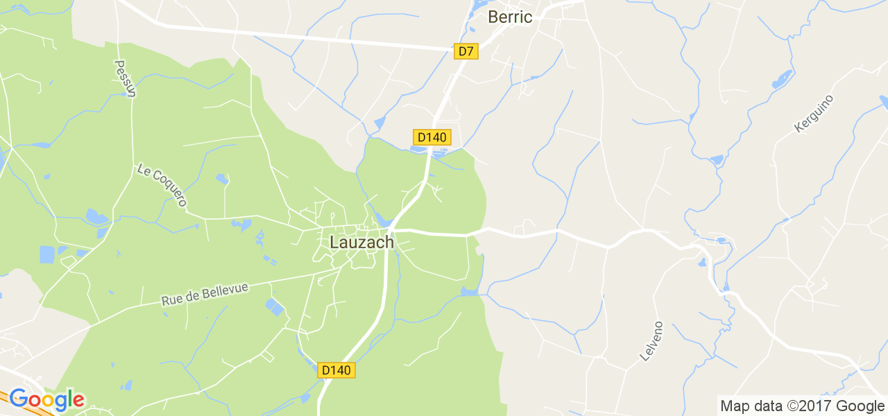 map de la ville de Lauzach