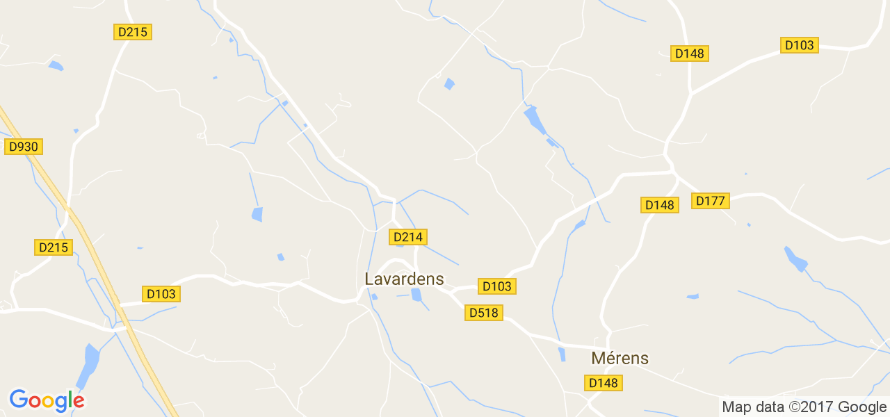 map de la ville de Lavardens