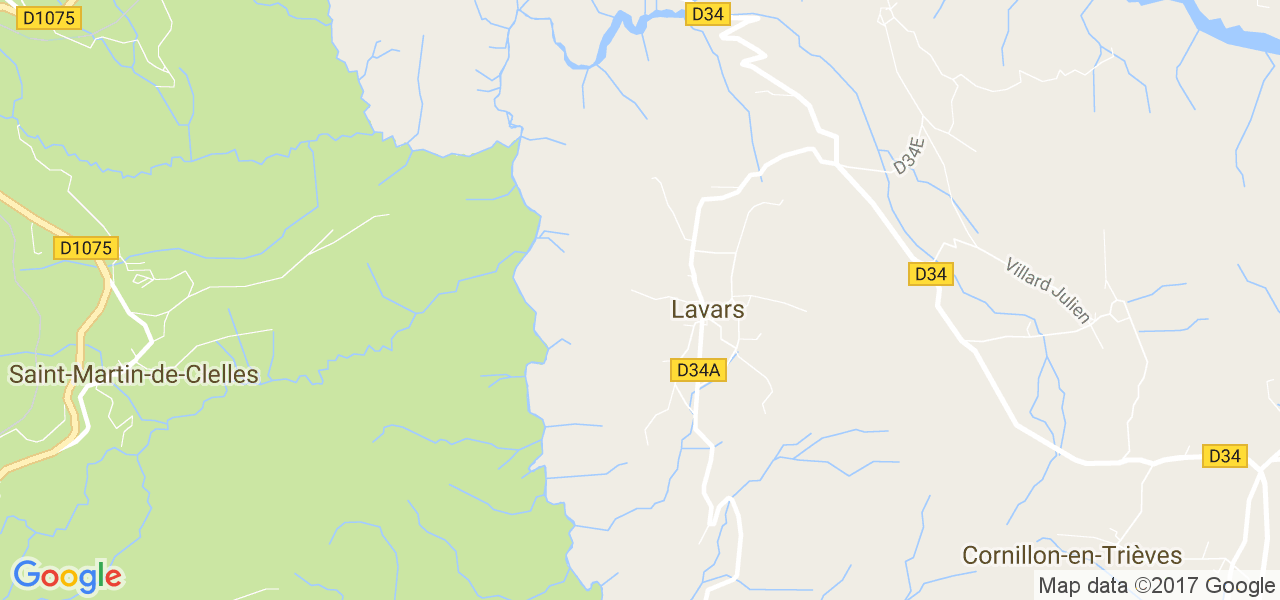 map de la ville de Lavars