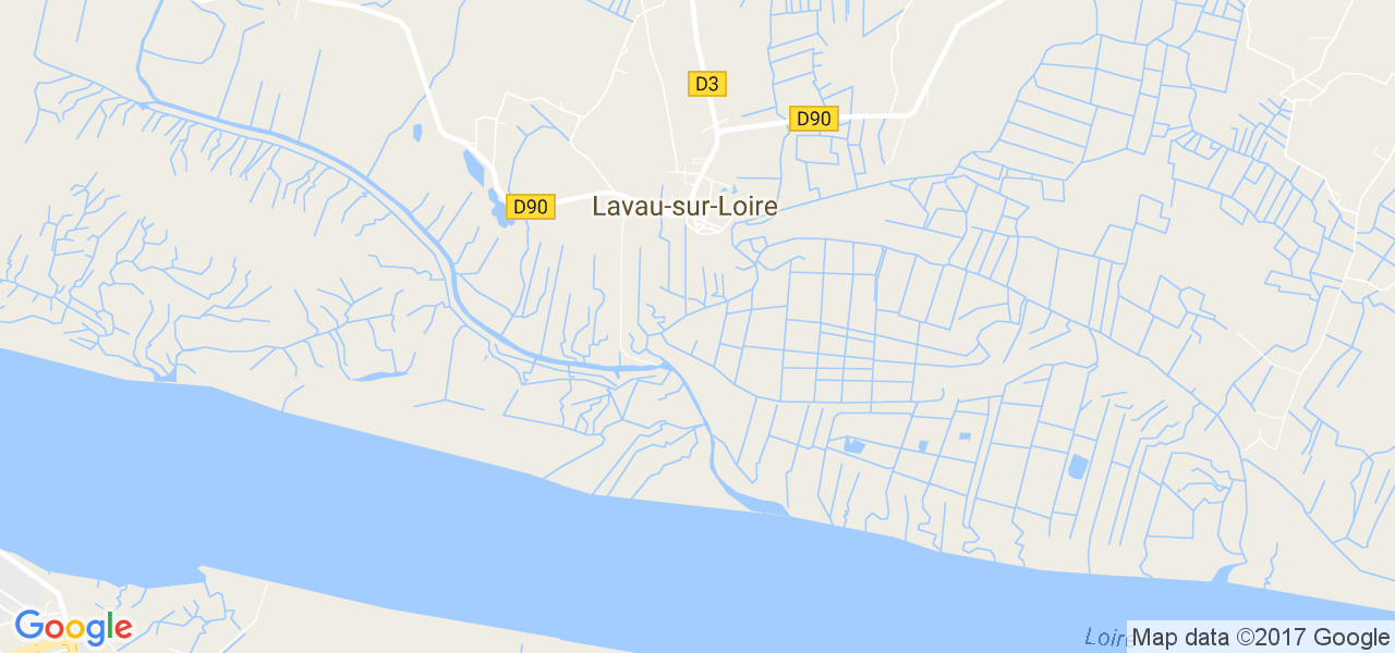 map de la ville de Lavau-sur-Loire