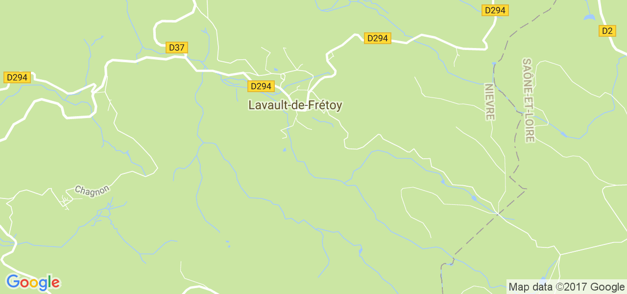 map de la ville de Lavault-de-Frétoy