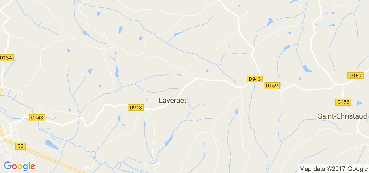 map de la ville de Laveraët